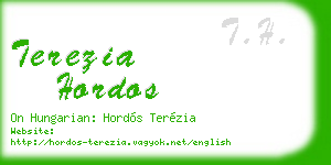 terezia hordos business card